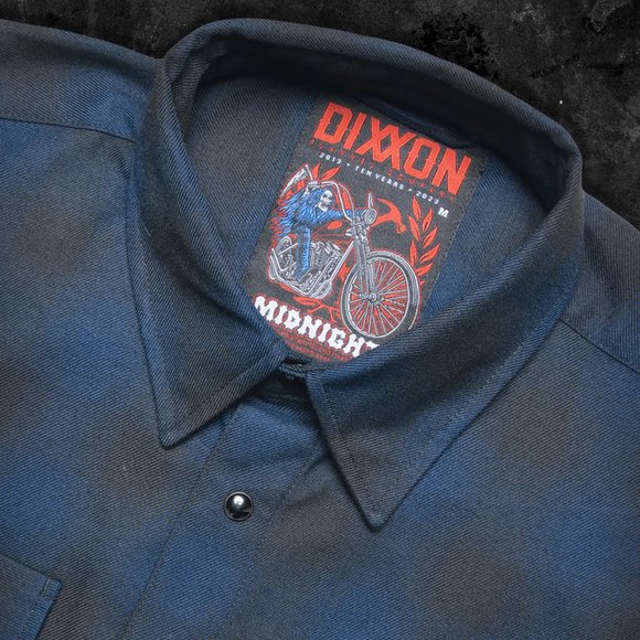 DIXXON Flannel MIDNIGHT 10YR Men's Flannel Shirt 2XL - Picture 2 of 8